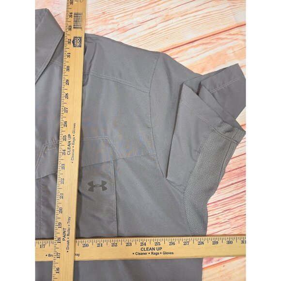 Under Armour Mens Short Sleeve Fishing Shirt 3XL Gray - Picture 7 of 7